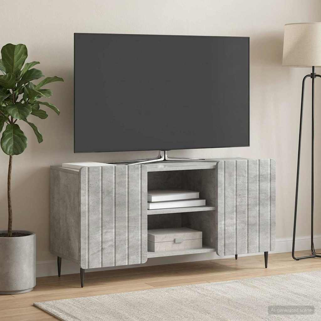 Televizní Skříň Betonově Šedá 102 X 34,5 X 52 Cm