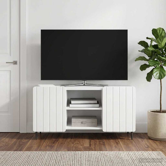 Televizní Skříň Bílá S Vysokým Leskem 102 X 34,5 X 52 Cm