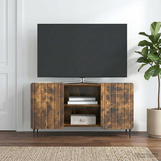 Televizní Skříň Kouřový Dub 102 X 34,5 X 52 Cm Kompozitní Dřevo