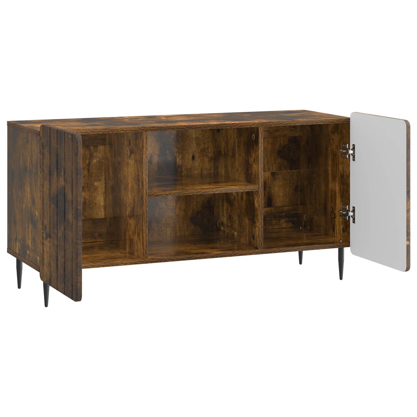 Televizní Skříň Kouřový Dub 102 X 34,5 X 52 Cm Kompozitní Dřevo