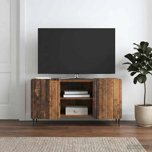 Televizní Skříň Staré Dřevo 102 X 34,5 X 52 Cm Kompozitní Dřevo