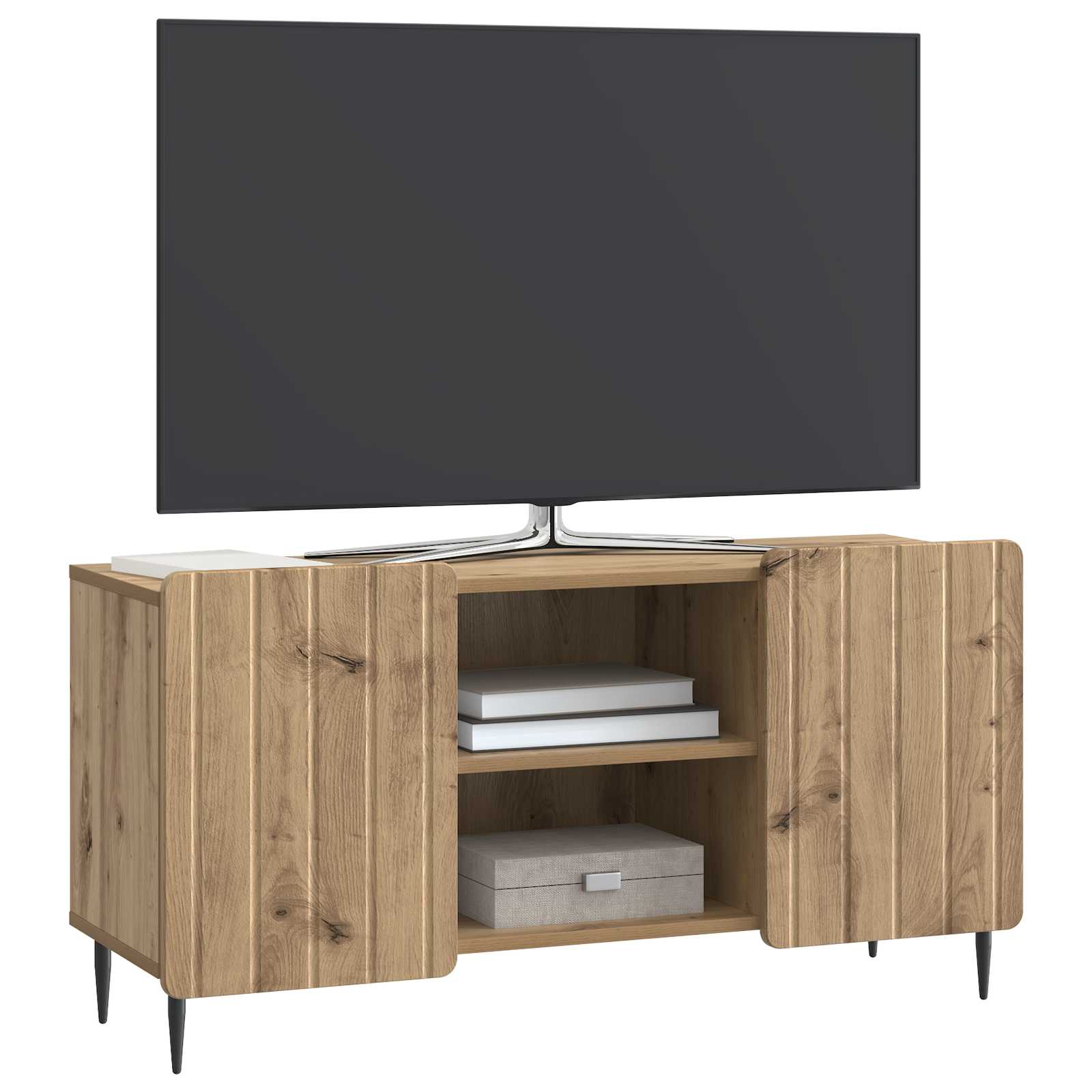 Televizní Skříň 102 X 34,5 X 52 Cm Dub Artisan Kompozitní Dřevo