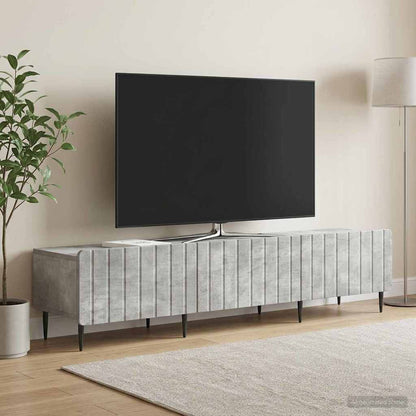 Televizní Skříň Se Zásuvkou Betonově Šedá 147 X 34,5 X 32 Cm