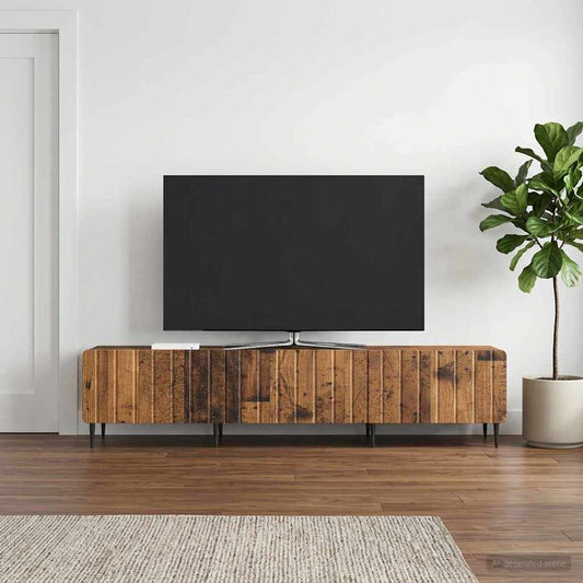 Televizní Skříň Staré Dřevo 147 X 34,5 X 32 Cm Kompozitní Dřevo