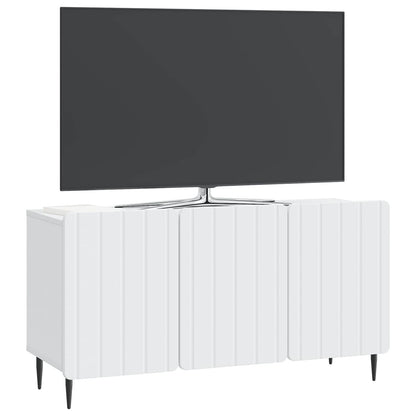 Televizní Skříň Bílá 99 X 34,5 X 52 Cm Kompozitní Dřevo
