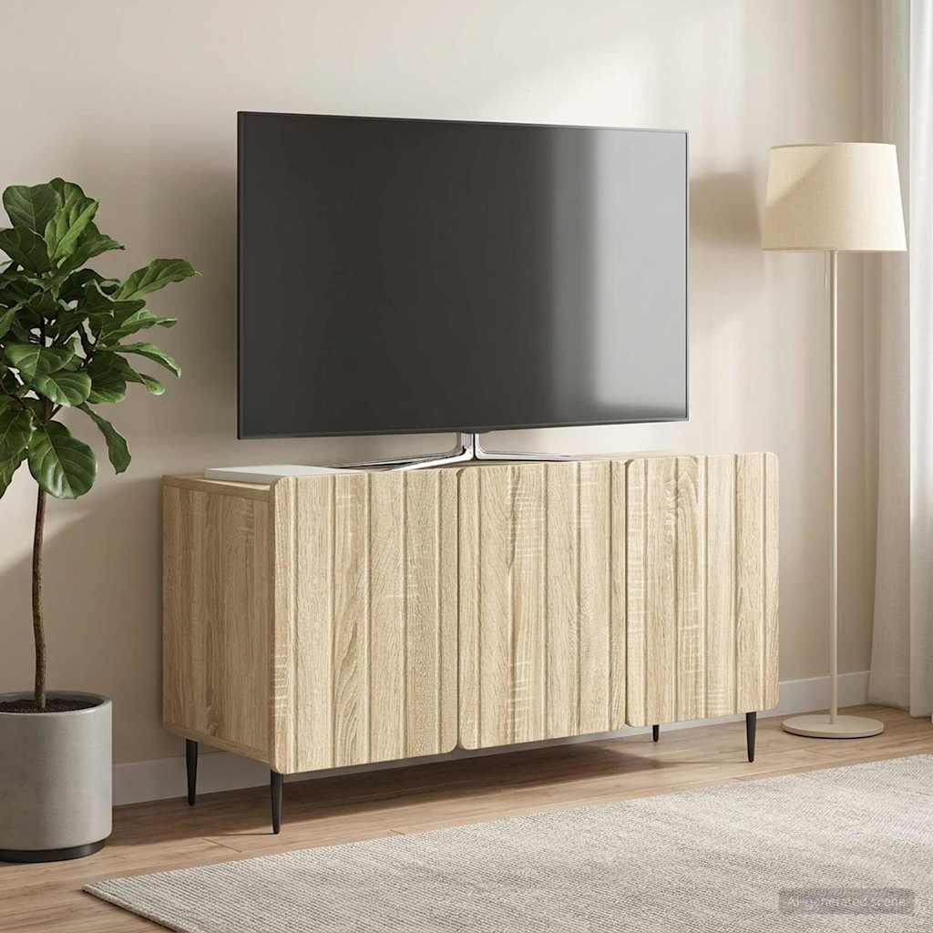 Televizní Skříň Dub Sonoma 99 X 34,5 X 52 Cm Kompozitní Dřevo