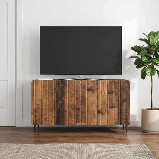 Televizní Skříň Staré Dřevo 99 X 34,5 X 52 Cm Kompozitní Dřevo