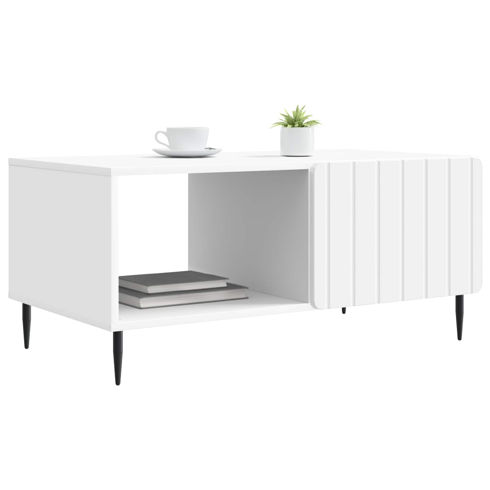 Konferenční Stolek Bílá 90 X 50 X 40 Cm Kompozitní Dřevo