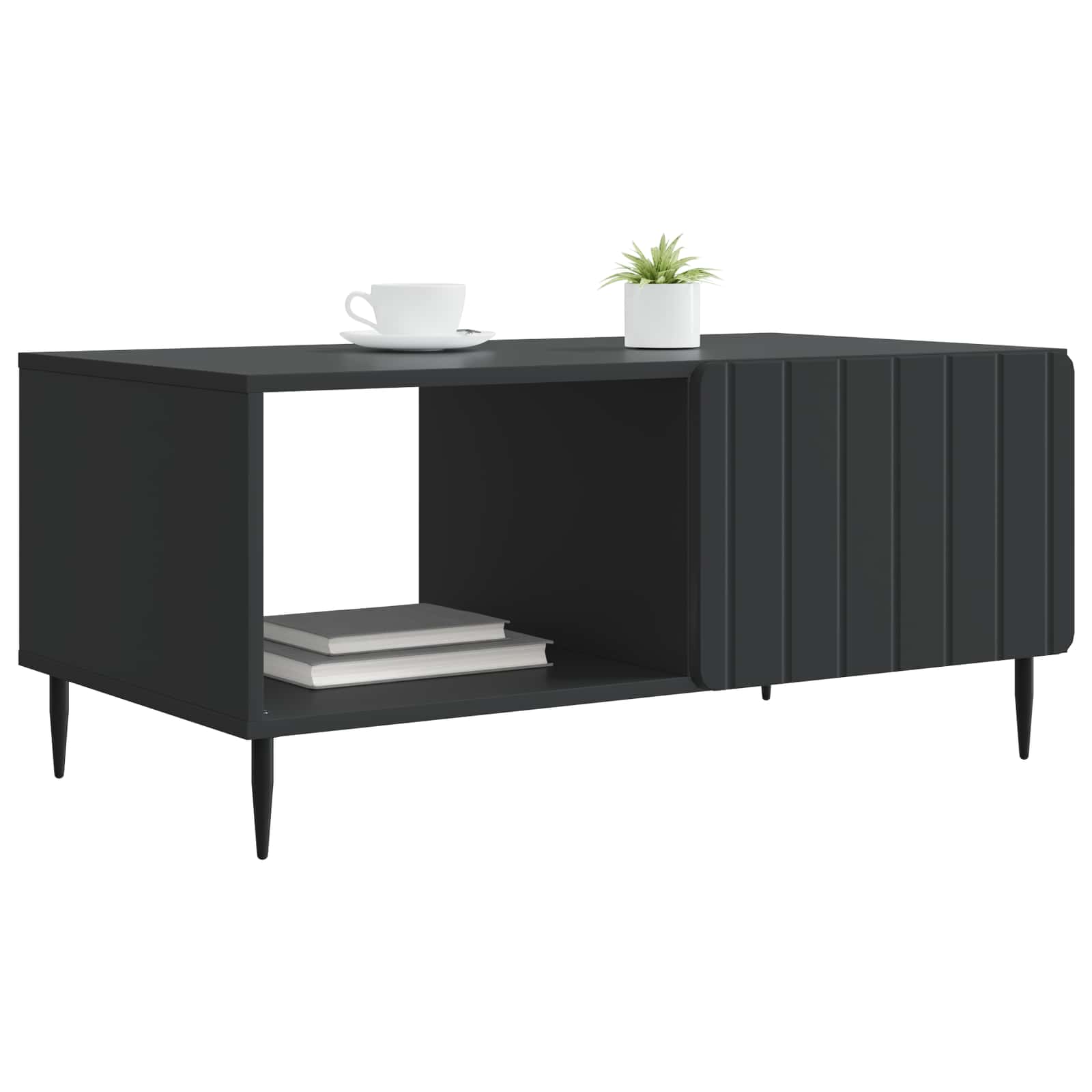 Konferenční Stolek Černá 90 X 50 X 40 Cm Kompozitní Dřevo