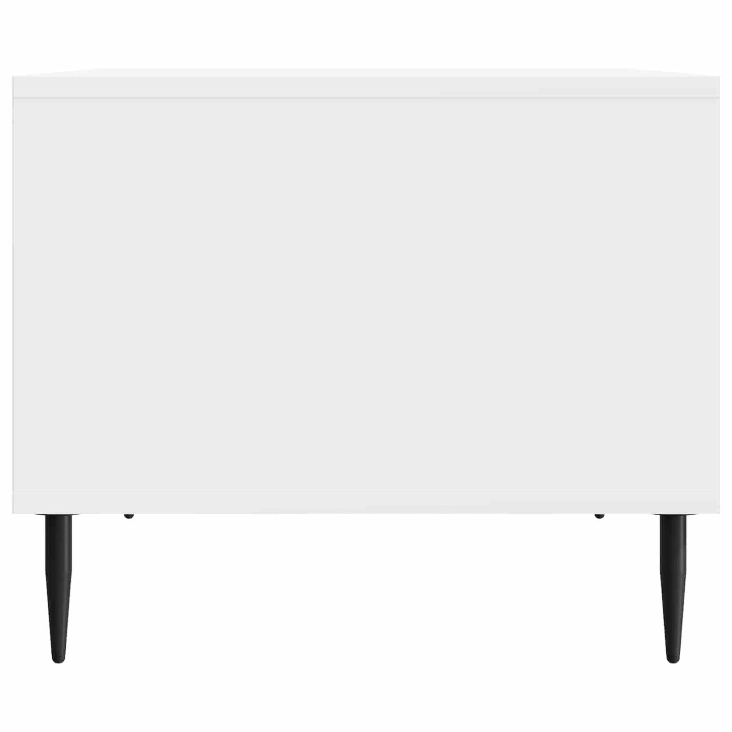 Konferenční Stolek Bílá S Vysokým Leskem 90 X 50 X 40 Cm
