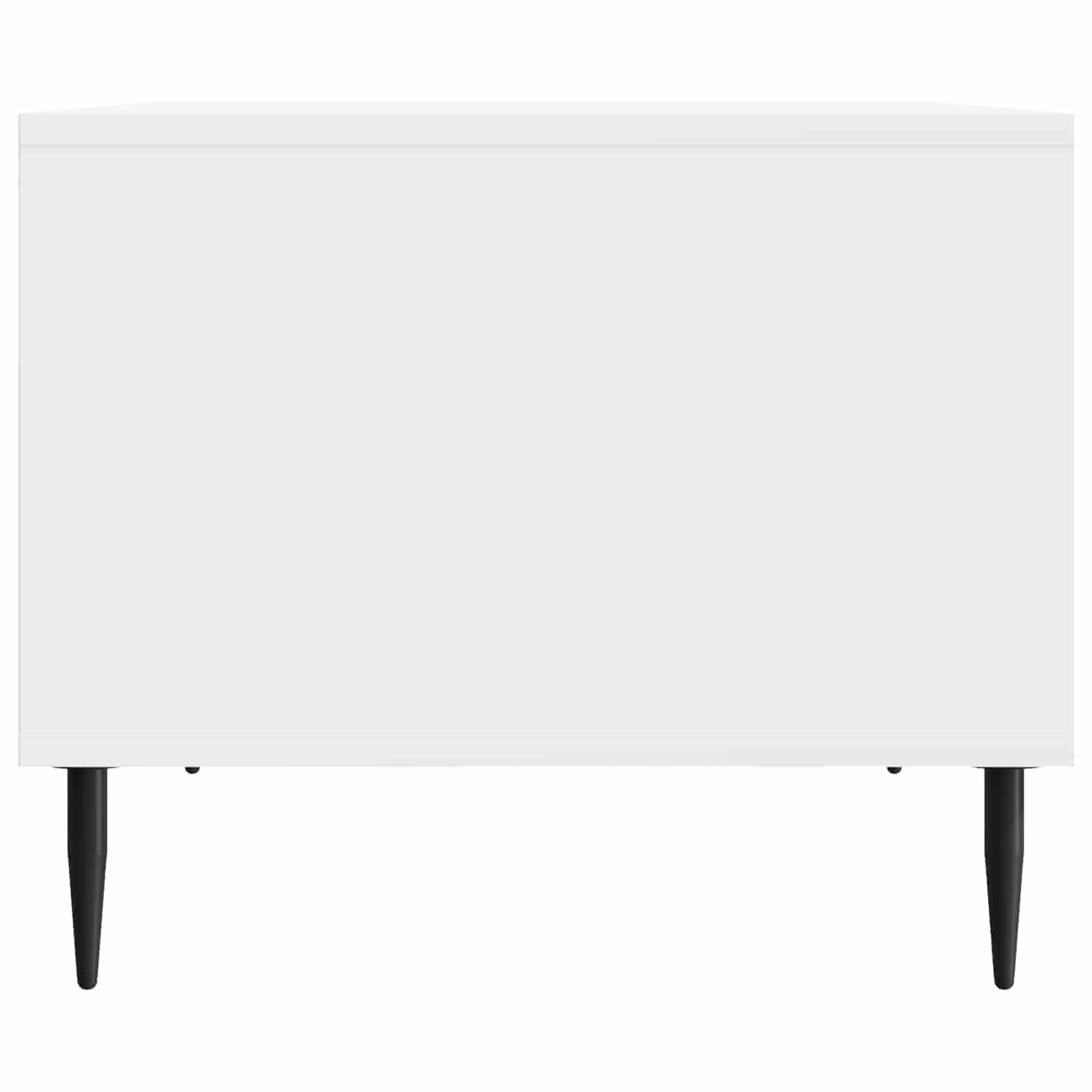 Konferenční Stolek Bílá S Vysokým Leskem 90 X 50 X 40 Cm