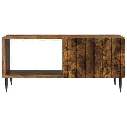 Konferenční Stolek Kouřový Dub 90 X 50 X 40 Cm Kompozitní Dřevo