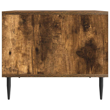 Konferenční Stolek Kouřový Dub 90 X 50 X 40 Cm Kompozitní Dřevo