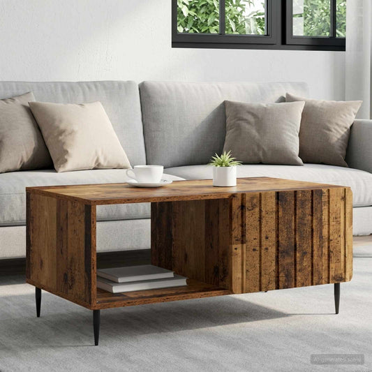 Konferenční Stolek Staré Dřevo 90 X 50 X 40 Cm Kompozitní Dřevo
