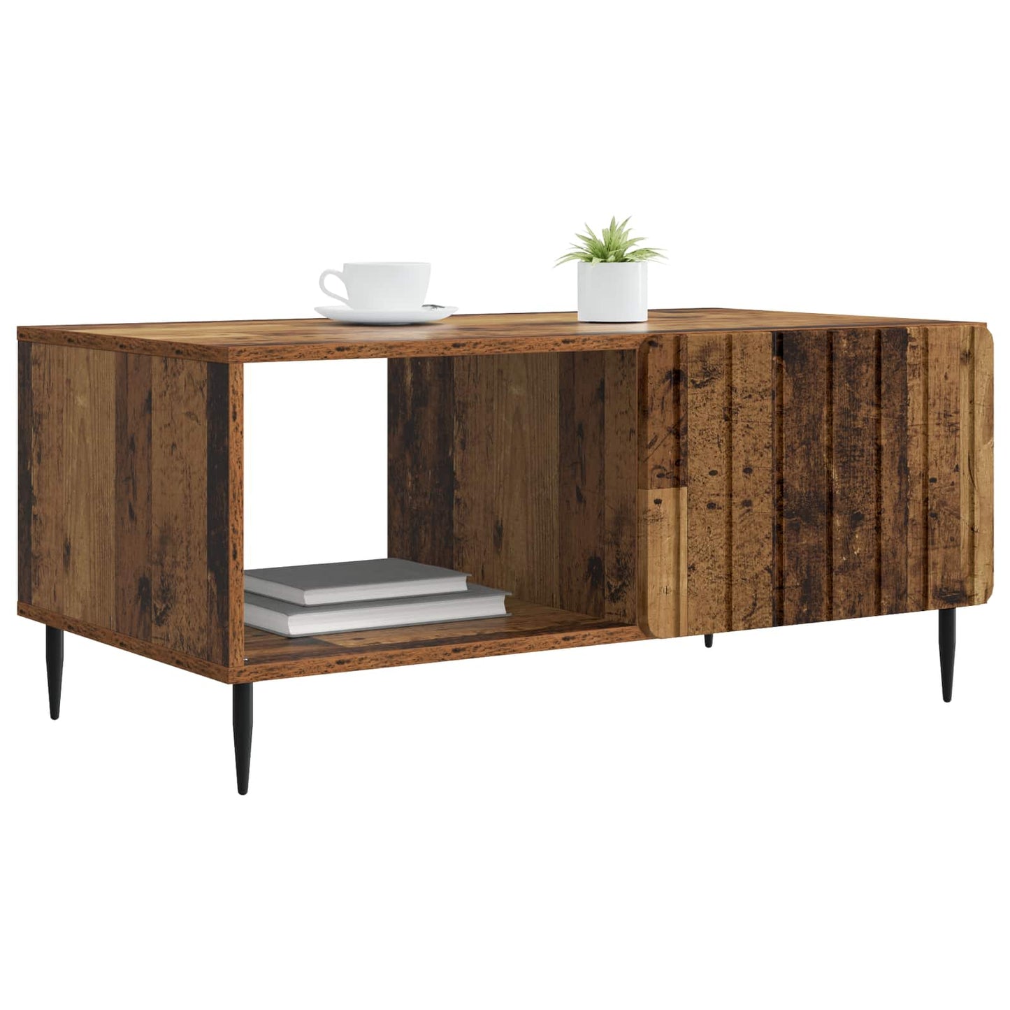 Konferenční Stolek Staré Dřevo 90 X 50 X 40 Cm Kompozitní Dřevo