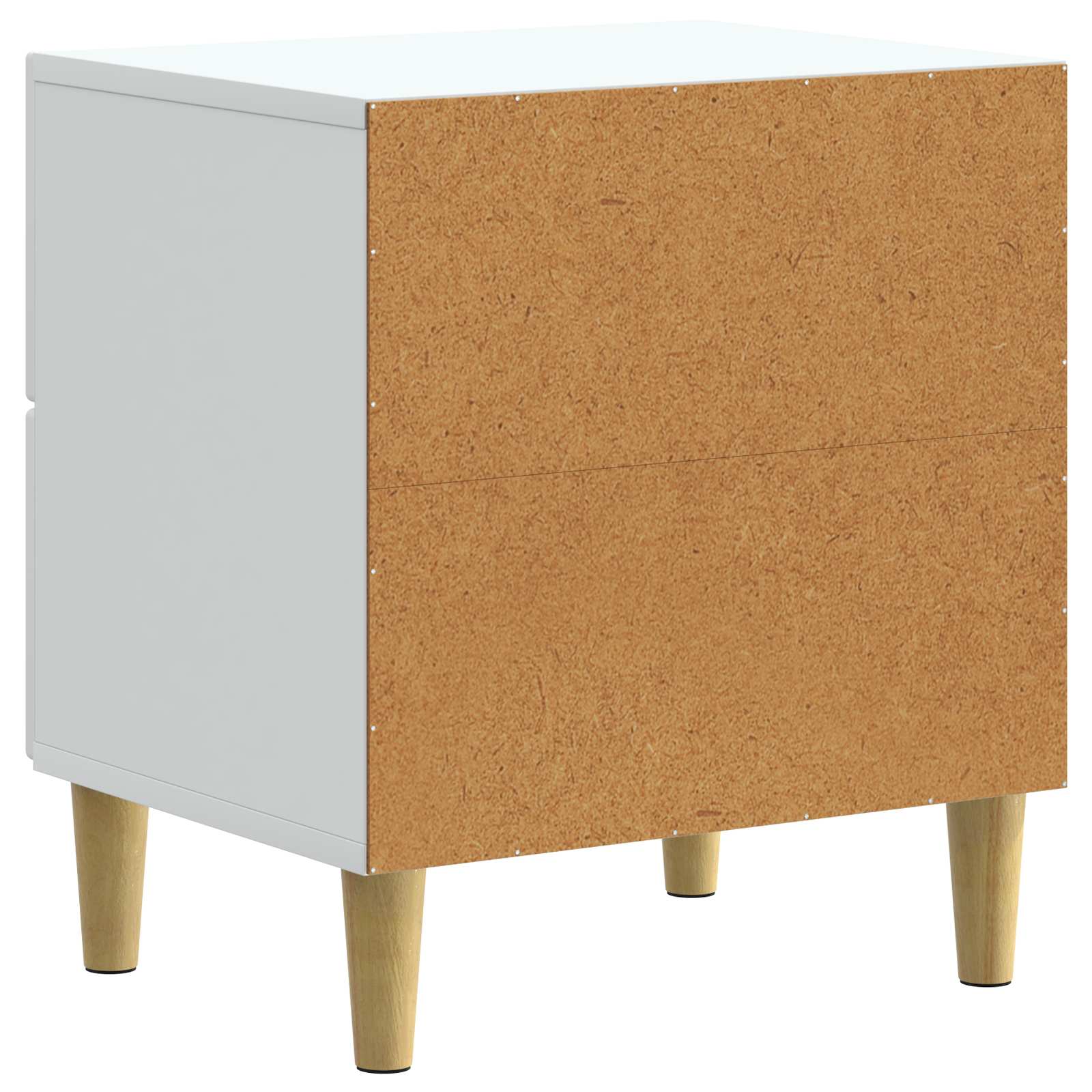 Noční Skříňka 2 Pcs Bílá 43 X 34,5 X 48 Cm Kompozitní Dřevo