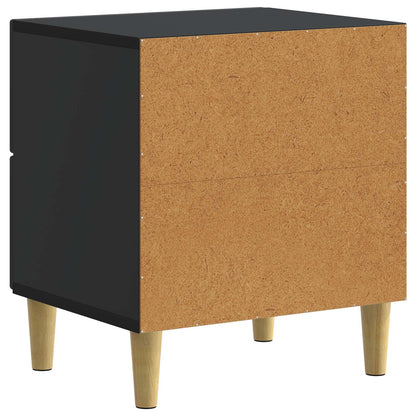 Noční Skříňka 2 Pcs Černá 43 X 34,5 X 48 Cm Kompozitní Dřevo