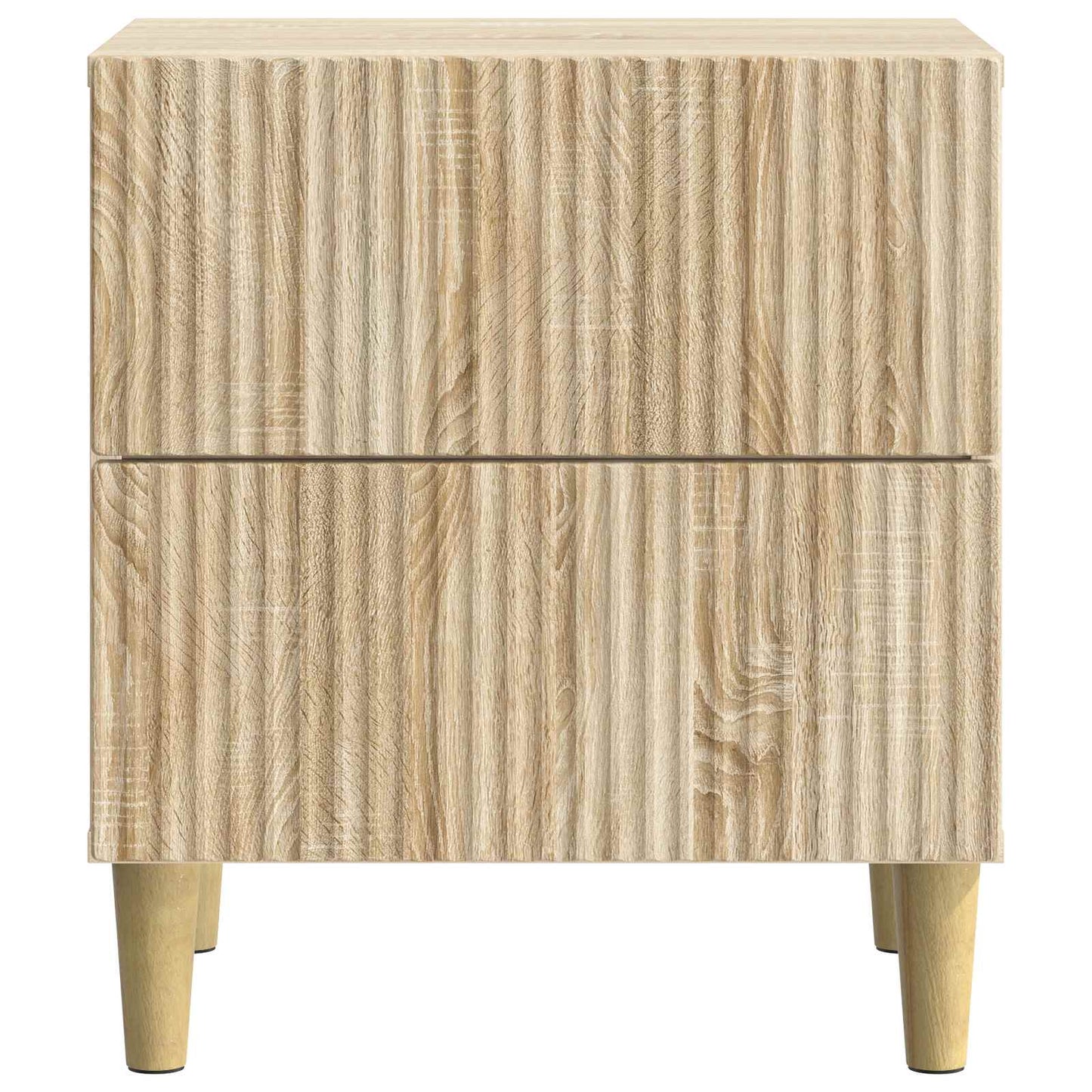 Noční Skříňka Se Zásuvkou 2 Pcs Dub Sonoma 43 X 34,5 X 48 Cm