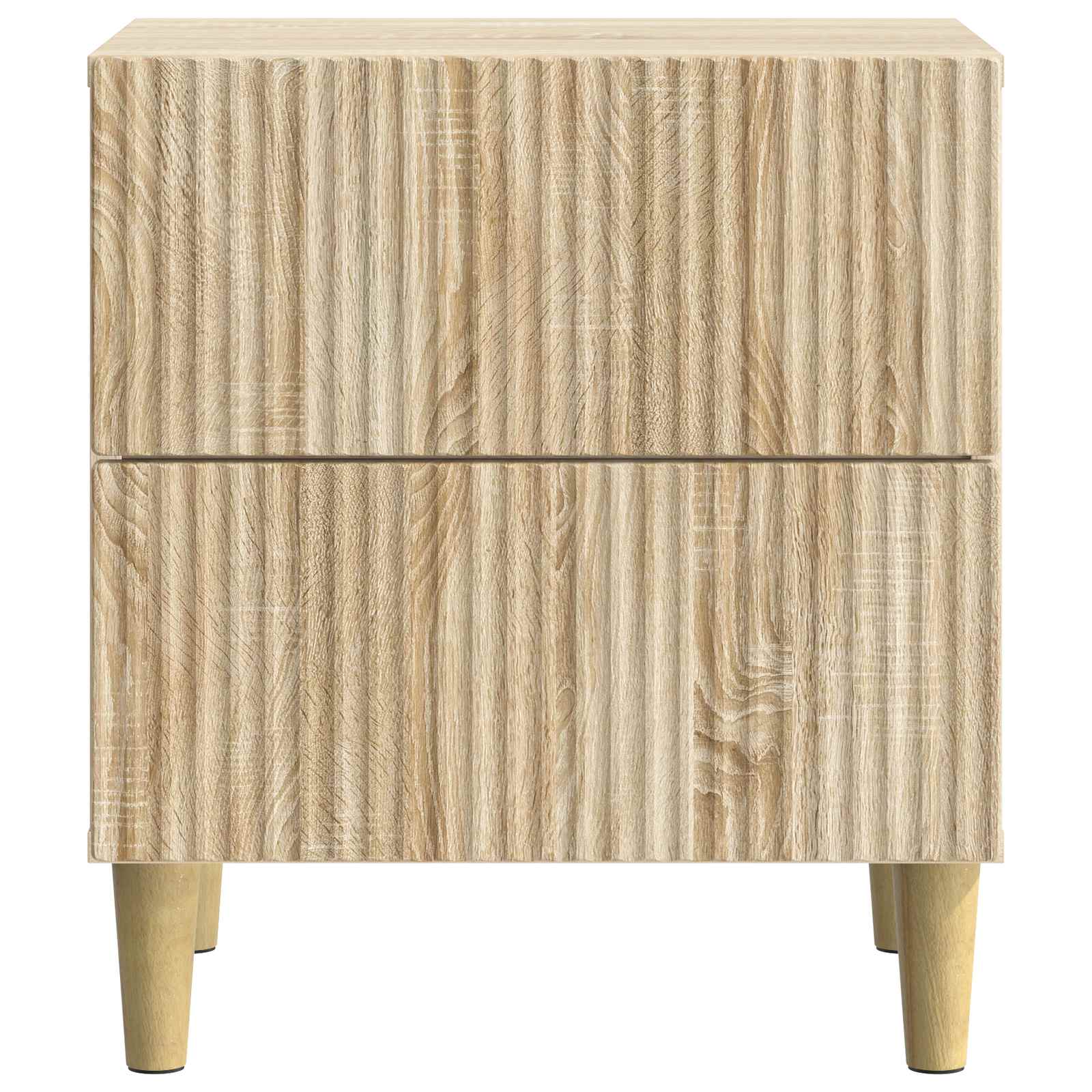 Noční Skříňka Se Zásuvkou 2 Pcs Dub Sonoma 43 X 34,5 X 48 Cm