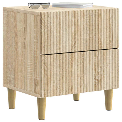 Noční Skříňka Se Zásuvkou 2 Pcs Dub Sonoma 43 X 34,5 X 48 Cm