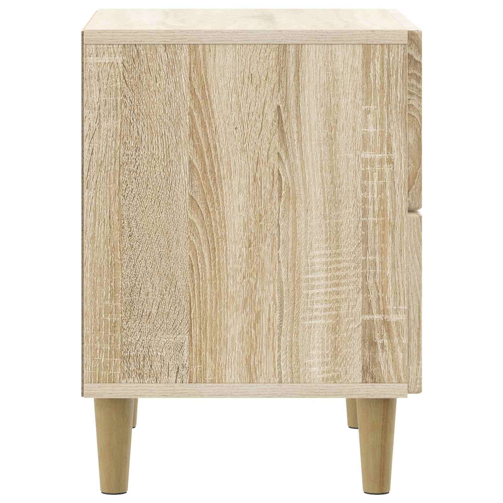 Noční Skříňka Se Zásuvkou 2 Pcs Dub Sonoma 43 X 34,5 X 48 Cm