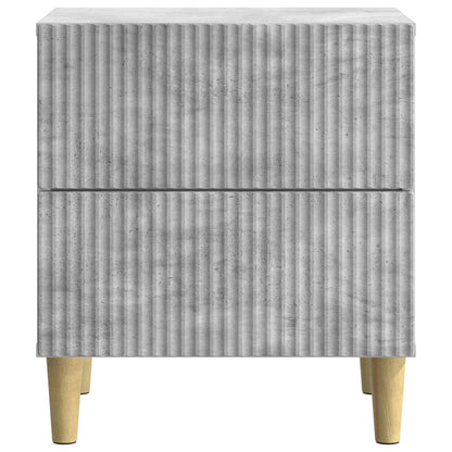 Noční Skříňka Se Zásuvkou 2 Pcs Betonově Šedá 43 X 34,5 X 48 Cm