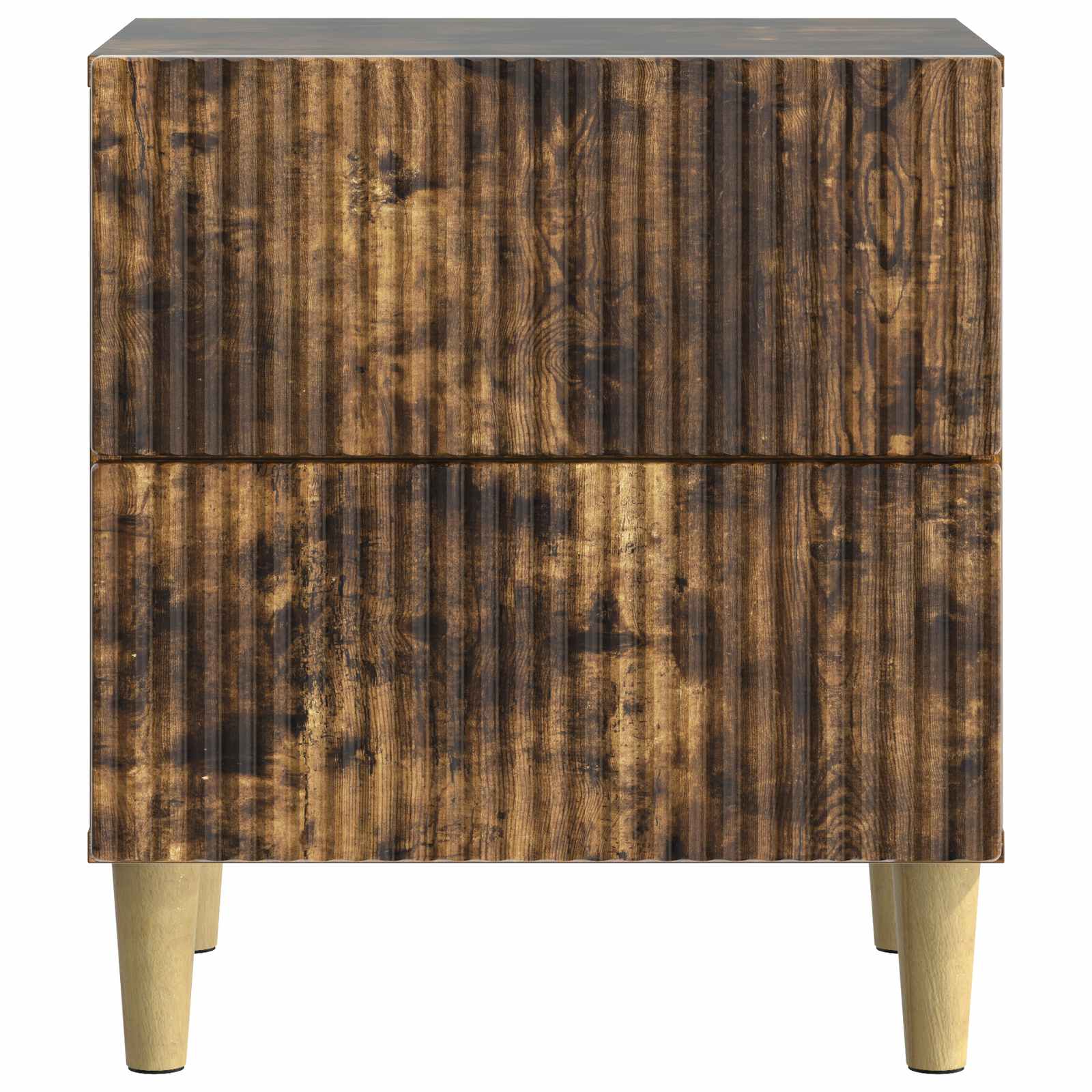 Noční Skříňka Se Zásuvkou 2 Pcs Kouřový Dub 43 X 34,5 X 48 Cm