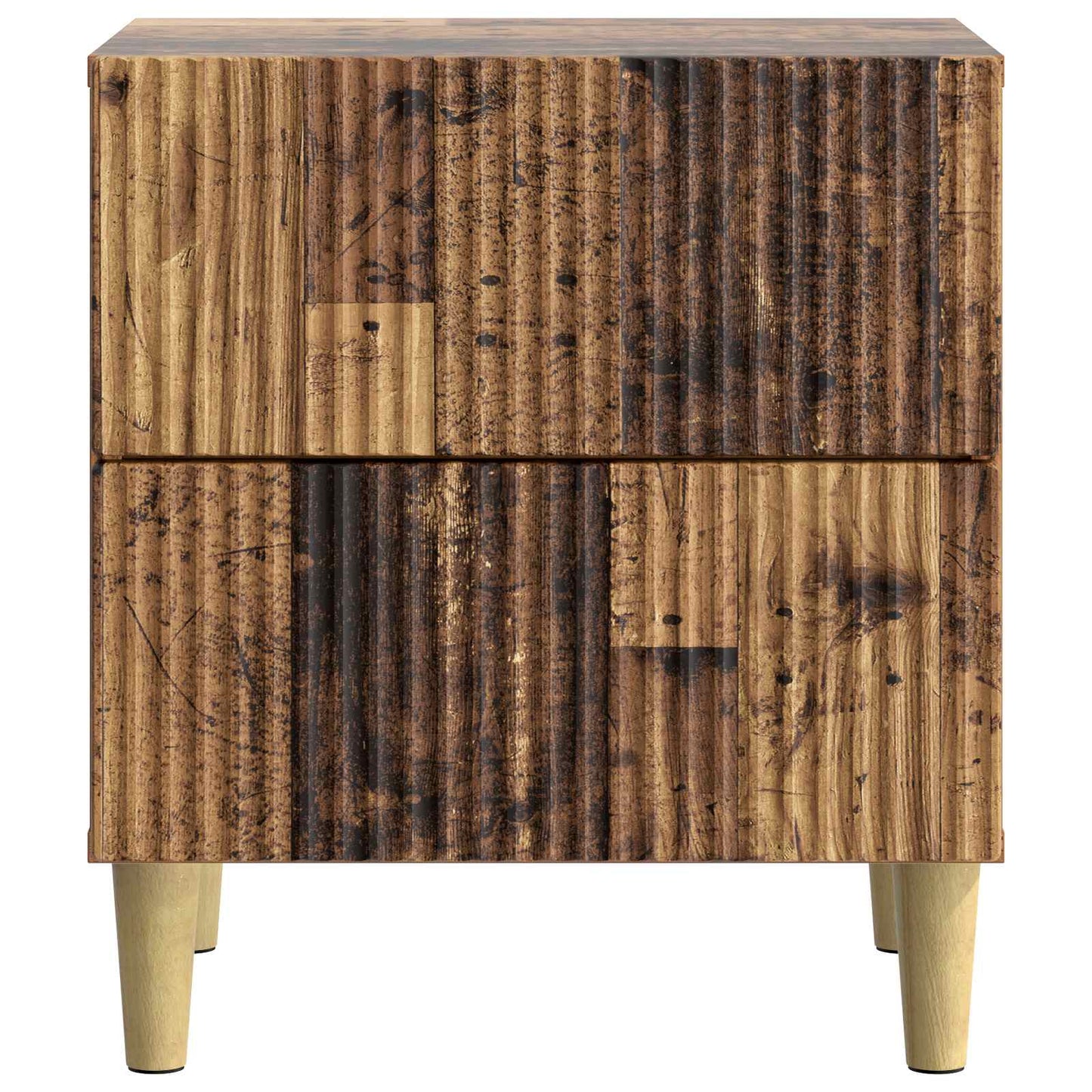 Noční Skříňka Staré Dřevo 43 X 34,5 X 48 Cm Kompozitní Dřevo