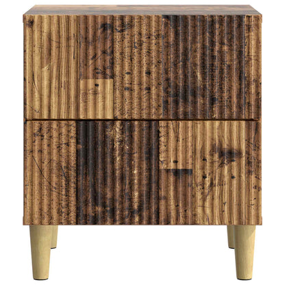 Noční Skříňka Se Zásuvkou 2 Pcs Staré Dřevo 43 X 34,5 X 48 Cm