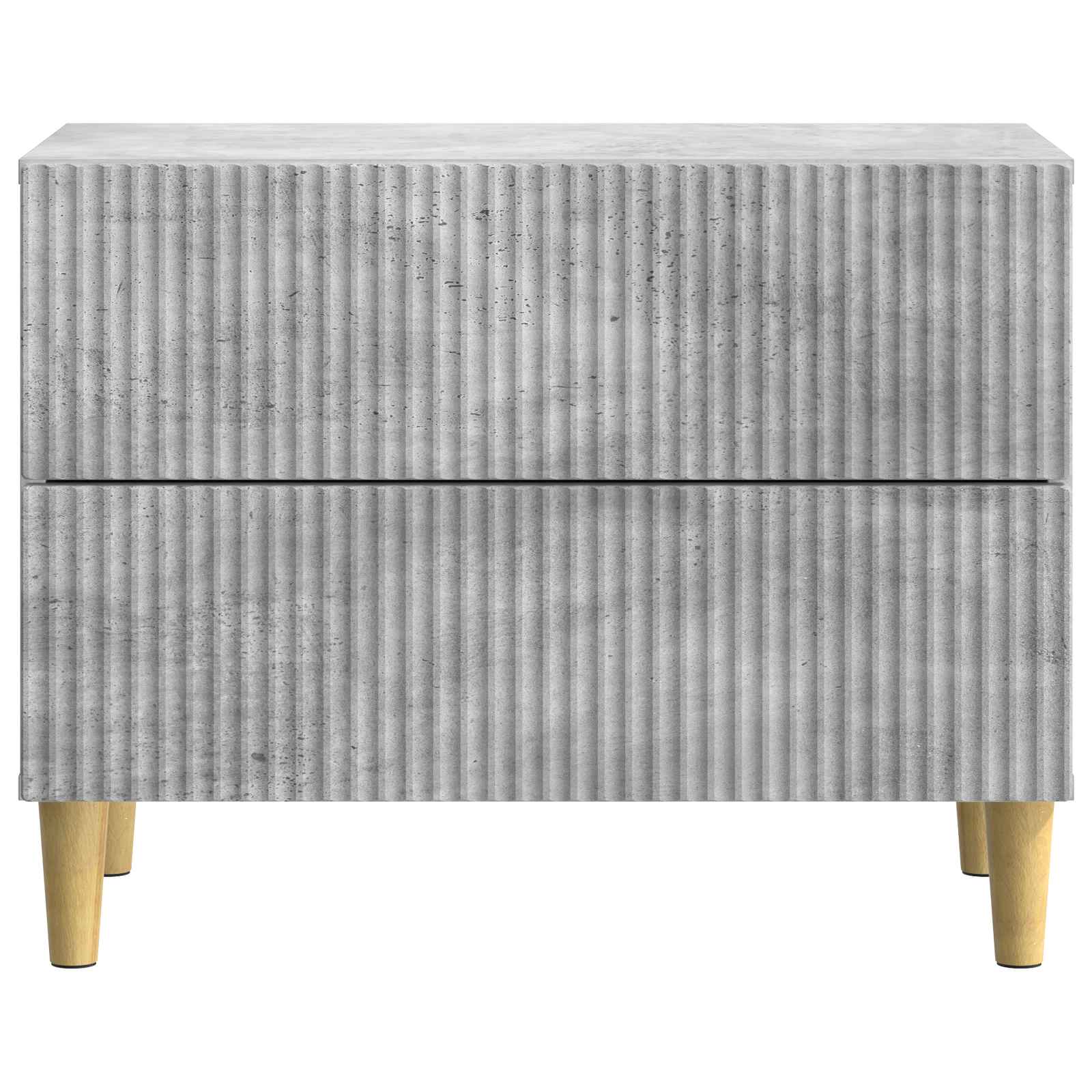 Noční Skříňka Betonově Šedá 62 X 34,5 X 48 Cm Kompozitní Dřevo
