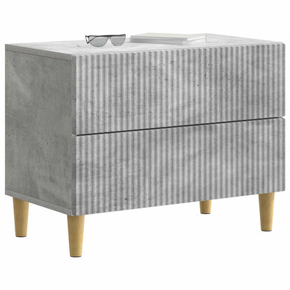 Noční Skříňka Betonově Šedá 62 X 34,5 X 48 Cm Kompozitní Dřevo
