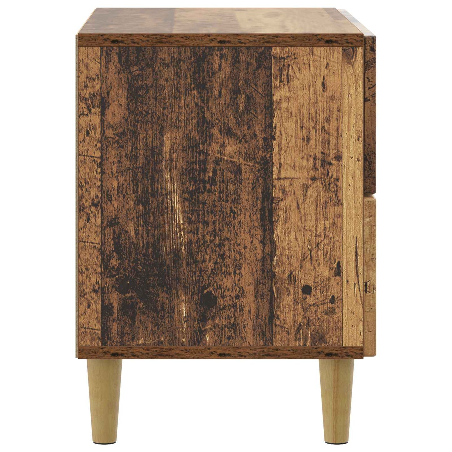 Noční Skříňka Staré Dřevo 62 X 34,5 X 48 Cm Kompozitní Dřevo