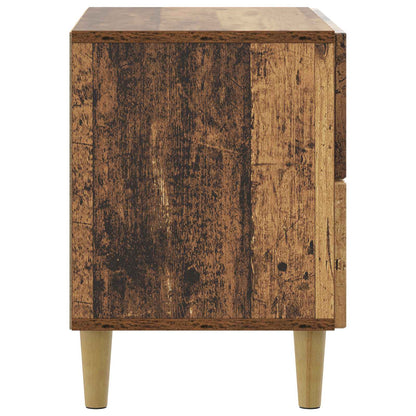 Noční Skříňka Staré Dřevo 62 X 34,5 X 48 Cm Kompozitní Dřevo