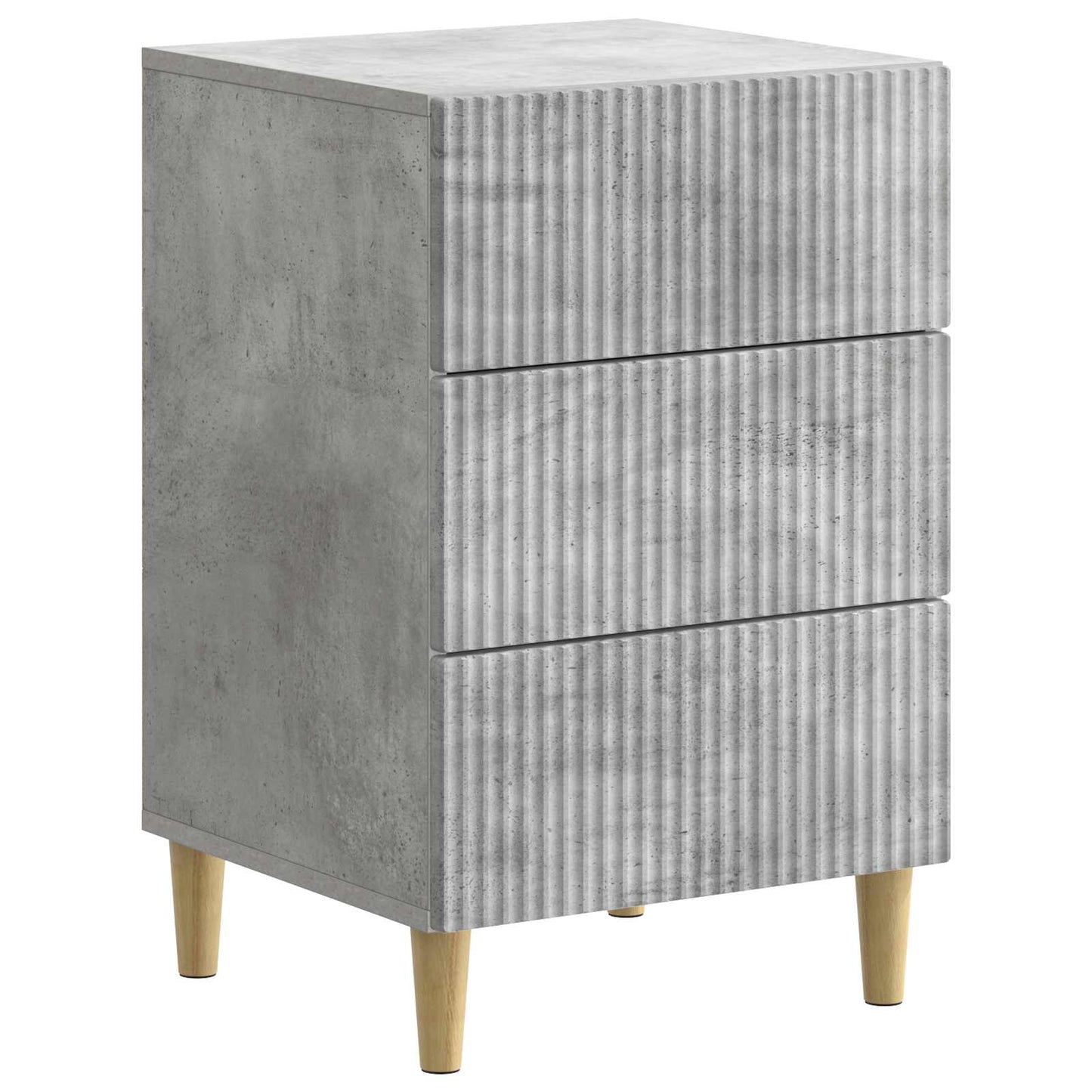 Noční Skříňka Betonově Šedá 43 X 41 X 66,5 Cm Kompozitní Dřevo
