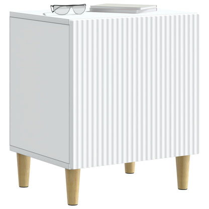 Noční Skříňka 2 Pcs Bílá 43 X 34,5 X 50 Cm Kompozitní Dřevo
