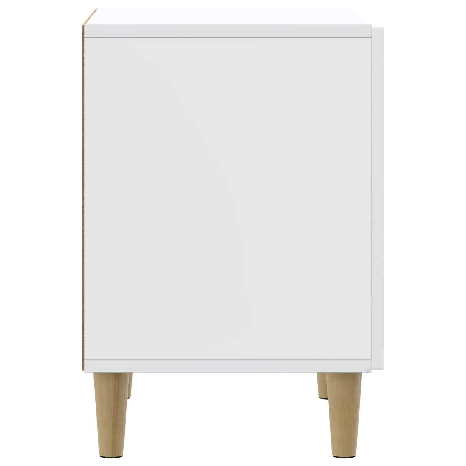 Noční Skříňka 2 Pcs Bílá 43 X 34,5 X 50 Cm Kompozitní Dřevo