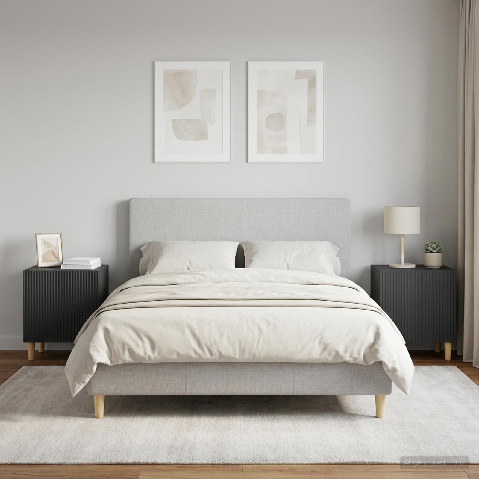 Noční Skříňka 2 Pcs Černá 43 X 34,5 X 50 Cm Kompozitní Dřevo