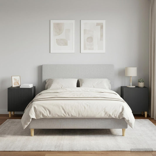 Noční Skříňka 2 Pcs Černá 43 X 34,5 X 50 Cm Kompozitní Dřevo