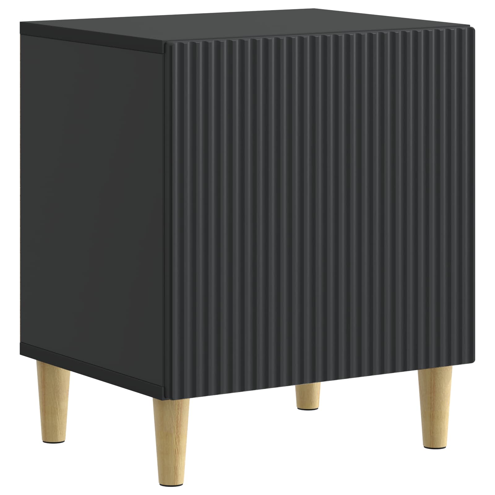 Noční Skříňka 2 Pcs Černá 43 X 34,5 X 50 Cm Kompozitní Dřevo