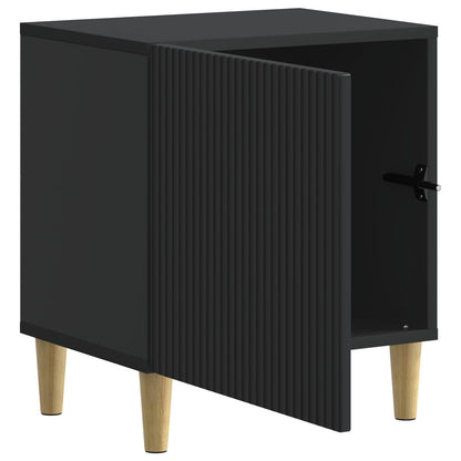 Noční Skříňka 2 Pcs Černá 43 X 34,5 X 50 Cm Kompozitní Dřevo