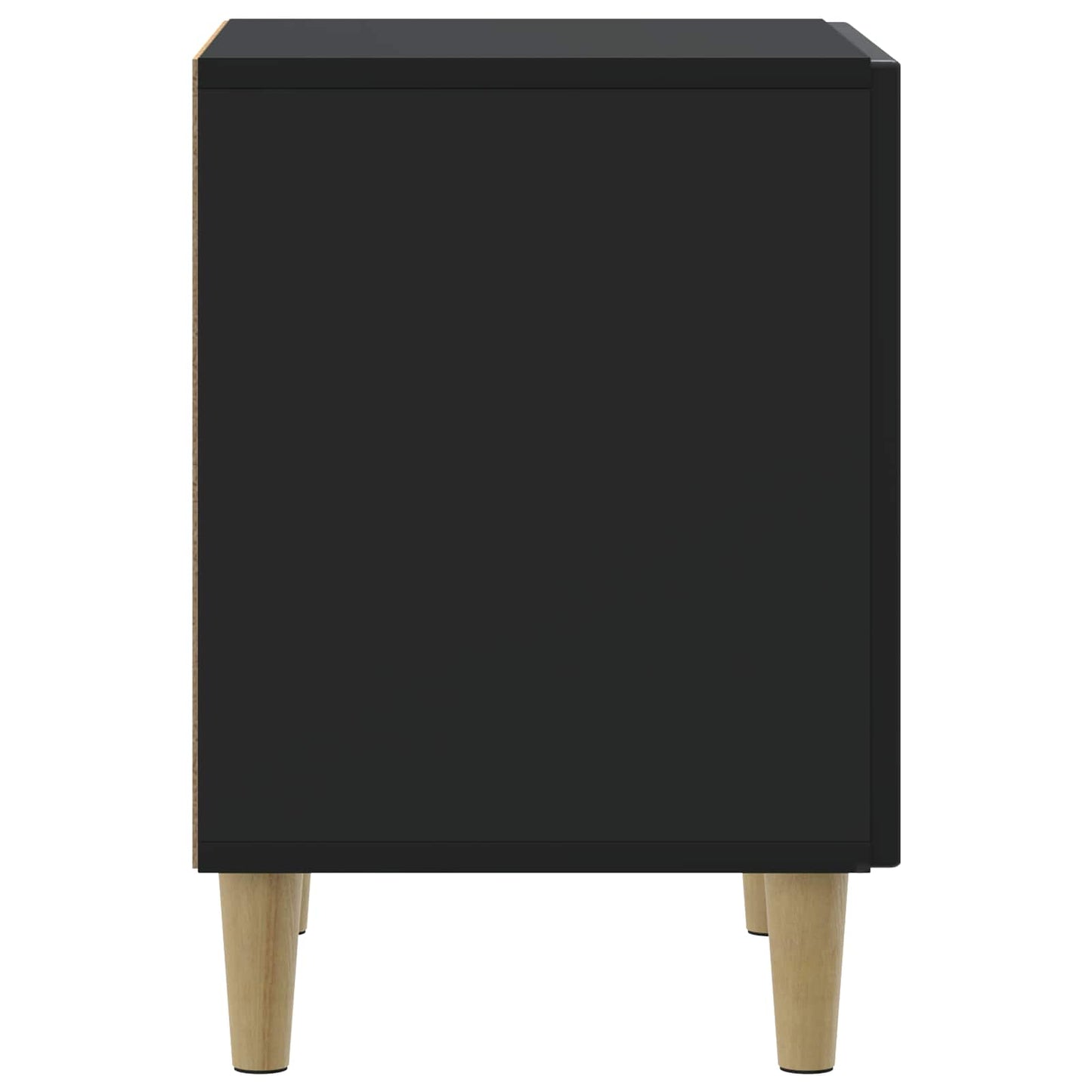 Noční Skříňka 2 Pcs Černá 43 X 34,5 X 50 Cm Kompozitní Dřevo