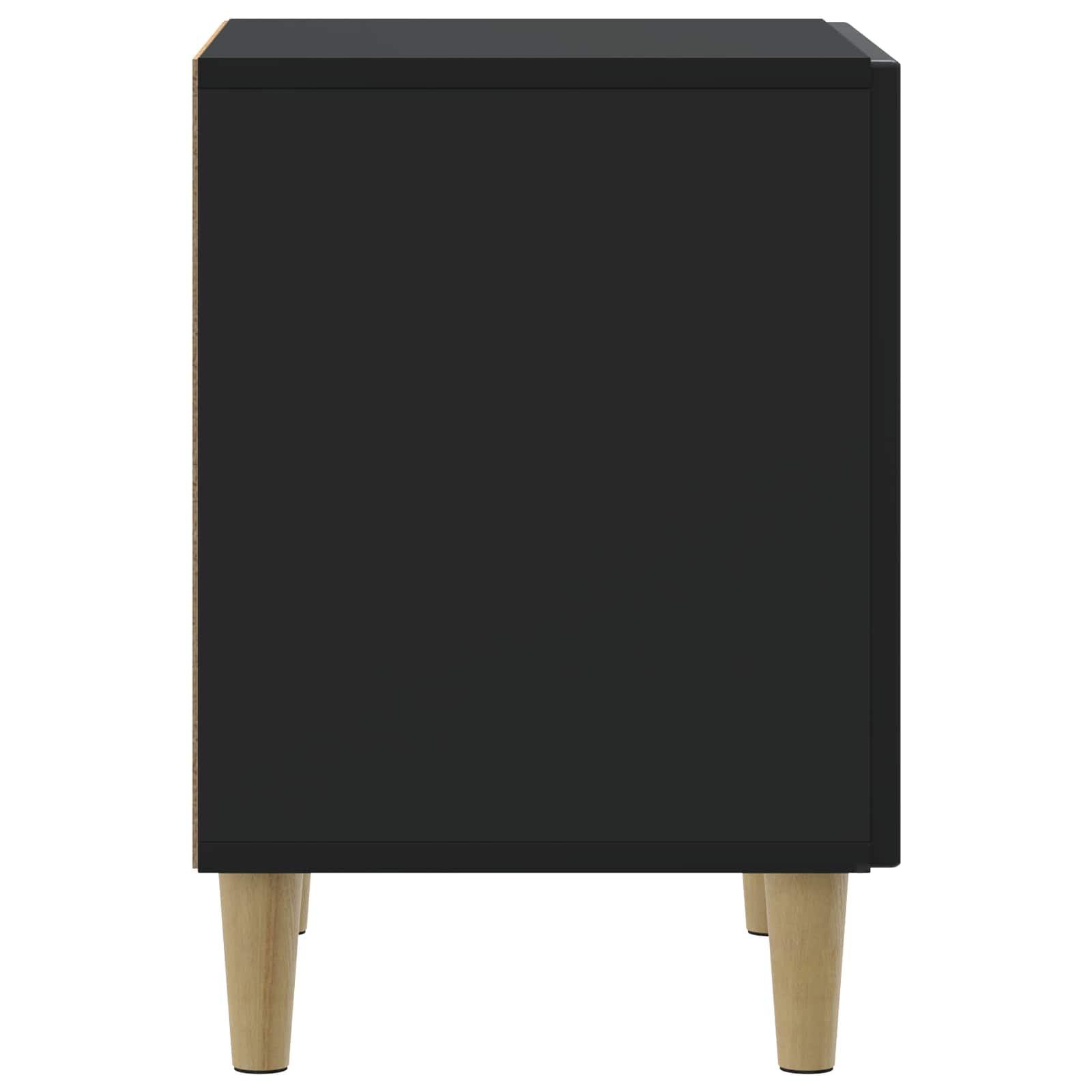 Noční Skříňka 2 Pcs Černá 43 X 34,5 X 50 Cm Kompozitní Dřevo