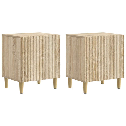 Noční Skříňka 2 Pcs Dub Sonoma 43 X 34,5 X 50 Cm