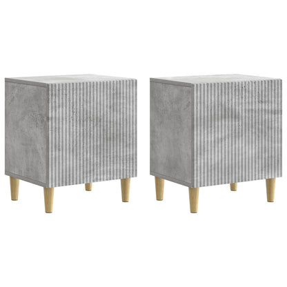 Noční Skříňka 2 Pcs Betonově Šedá 43 X 34,5 X 50 Cm