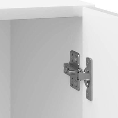 Noční Skříňka 2 Pcs Bílá S Vysokým Leskem 43 X 34,5 X 50 Cm