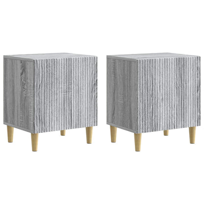 Noční Skříňka 2 Pcs Šedá Sonoma 43 X 34,5 X 50 Cm