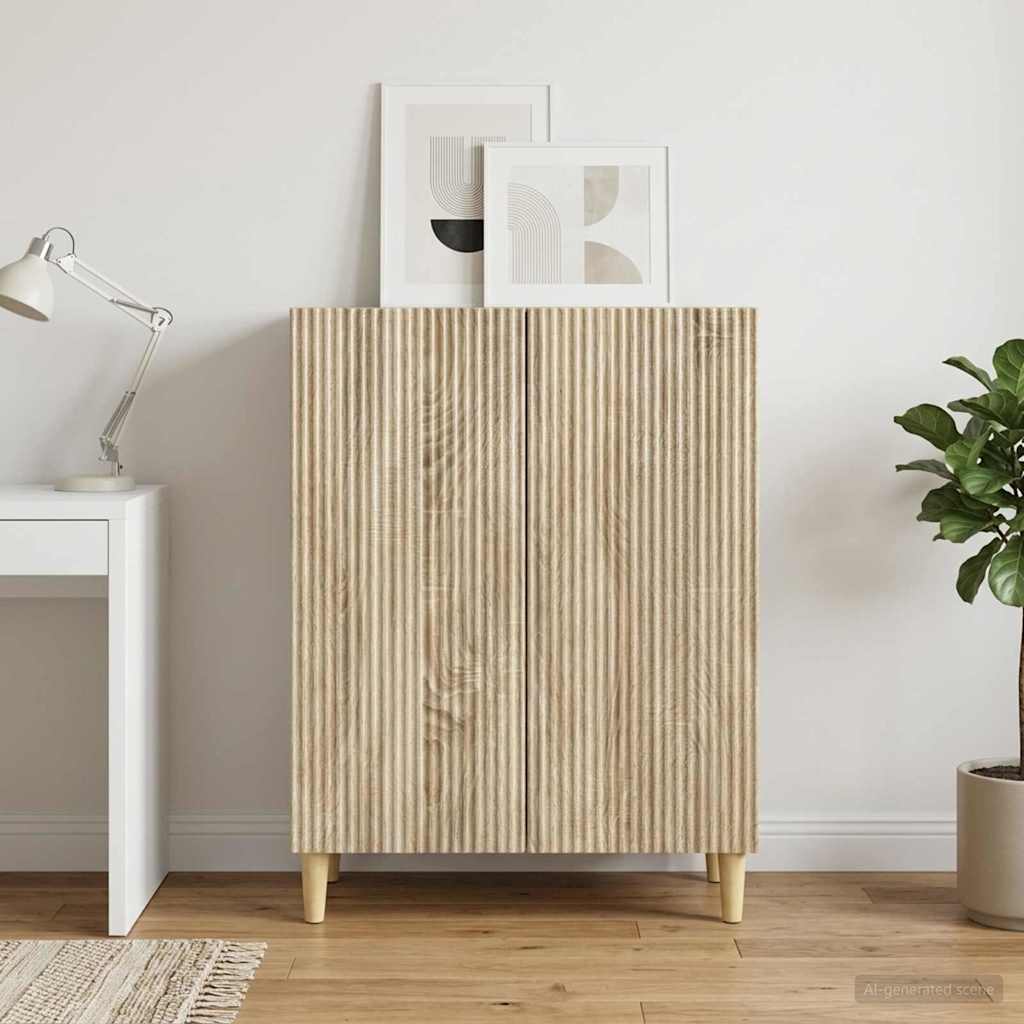 Servírovací Skříň Dub Sonoma 66 X 34,5 X 90 Cm Kompozitní Dřevo