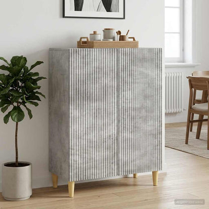 Servírovací Skříň Betonově Šedá 66 X 34,5 X 90 Cm