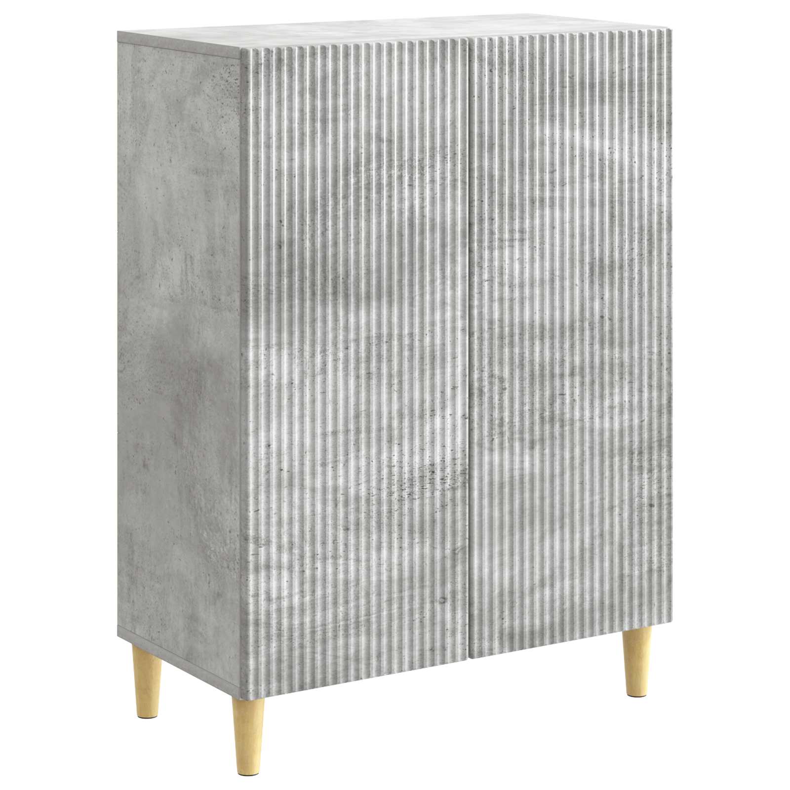 Servírovací Skříň Betonově Šedá 66 X 34,5 X 90 Cm