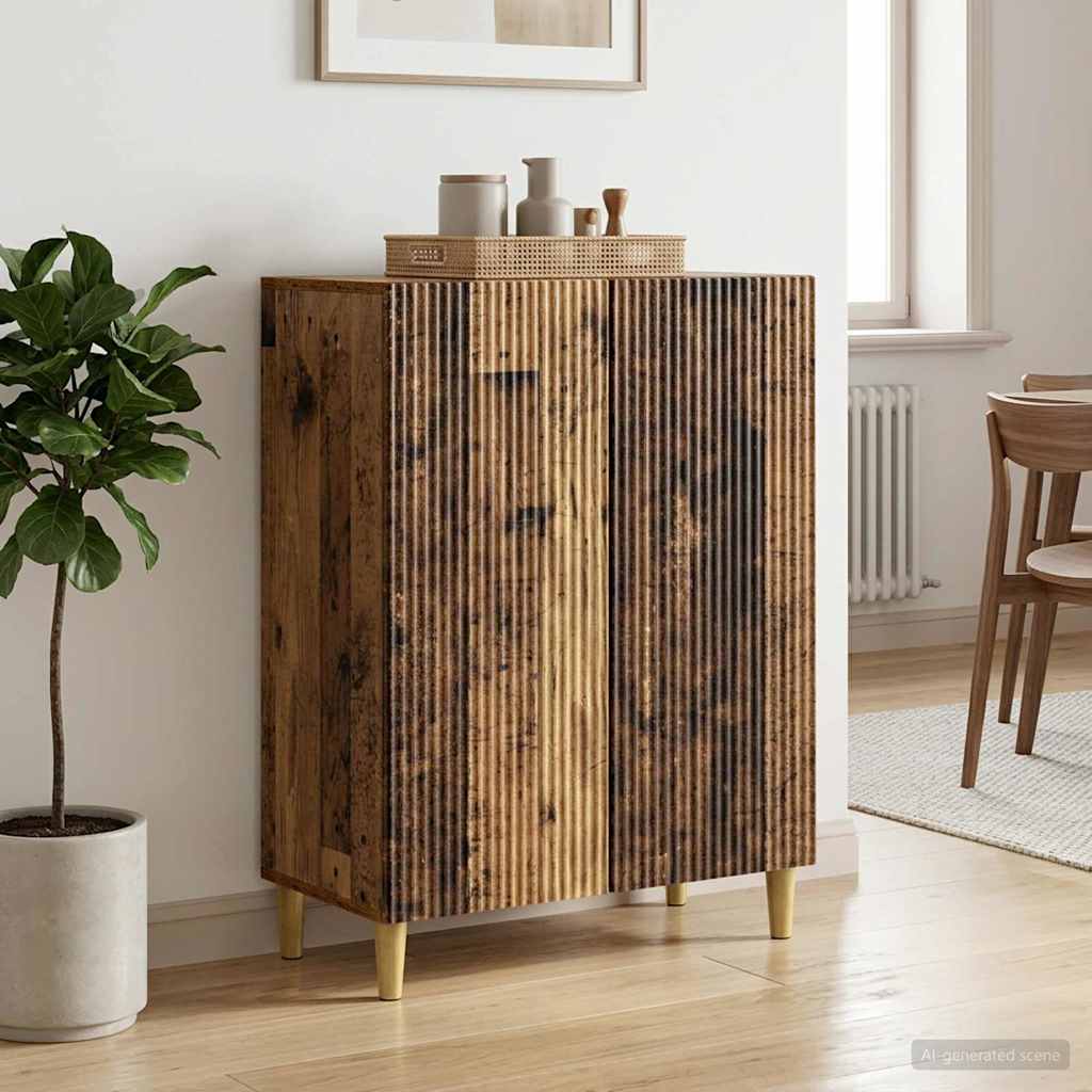 Servírovací Skříň Staré Dřevo 66 X 34,5 X 90 Cm